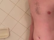 Cody Baker masturbating in the Shower