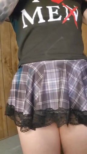 *** Hikes Her Skirt and Plugs Their Tight Hole
