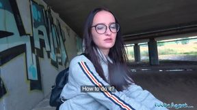 Hot Czech body fucked under bridge after sucking cock