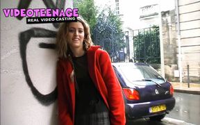 Lovely 18 Year Blonde Girl Does Her First Casting