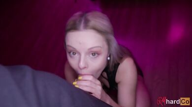 Step sister teases me with her sexy dress then sucks my cock dry every night