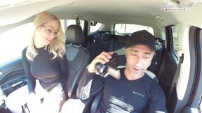 behind the scenes of sharon white anal fucked and creampied in the forest