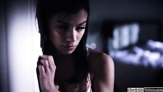 StraightTaboo.com - Stepdad fists big boobed hispanic step daughter