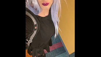 Crossdresser in Hotel Ready for Sex