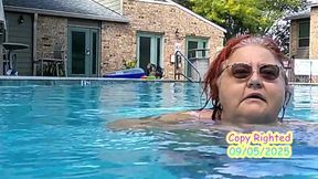 Nurse Vicki Models Her New Bikini by Pool Flashes You Then