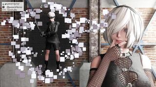 Futa 2b bucks 9s for stealing her dress