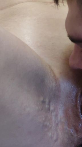 HE BRINGS ME TO A JET ORGASM WITH HIS TONGUE! SQUIRT!   Clip 1