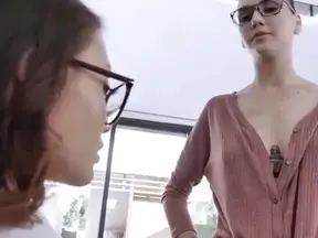 Submissive Asian Teen Gets Pleasured by Her White Lesbian Teacher
