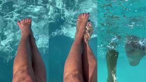 fetichiste des piedsvideo fetichiste des pieds au bord de la piscine tu ...