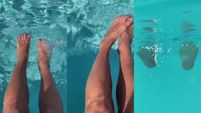 fetichiste des piedsvideo fetichiste des pieds au bord de la piscine tu ...