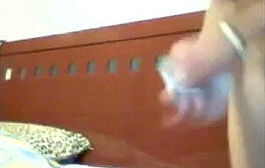 Amateur blonde tranny riding on intense dick