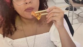 Eating Japanese Food Bloated Belly Farts & Burps A Gassy Adventure