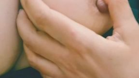 Dorothy caresses her breasts and nipples and breasts