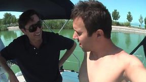 anal boat party with titus and his girls licking each others ass