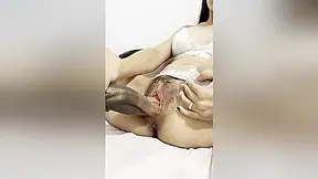 Skinny White Latina Rode On Huge Dildo With Her Wet Pussy