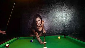 Harold Scottx And Ashley Sanz In Stepsister Likes To Fuck Hard On The Pool Table At The Swingers Club
