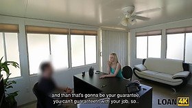 Loan4k. pretty blonda allie gladly gives her sissy to loan