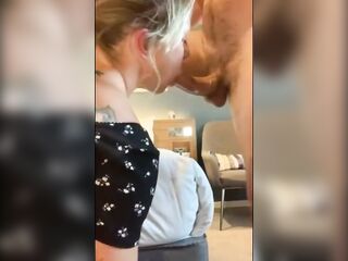 Homemade movie scene, cheating mother i'd like to fuck gives bwc blow job