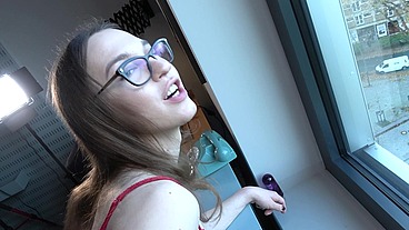 POV-ANALSEX with TS Emily – Naughty Trans Creampie