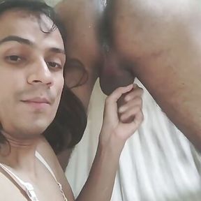 Ass hole licking ass licking Indian desi village sucking aa hole in toungh shemale cross decer transgender licking Indian asshol