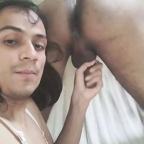 Ass hole licking ass licking Indian desi village sucking aa hole in toungh shemale cross decer transgender licking Indian asshol