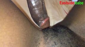 My ebony horny amateur wife demands for morning hardcore banging
