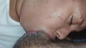 THE BEST BLOWJOB IN THE WORLD, SWALLOWING IT ALL WITH HER DEEP THROAT