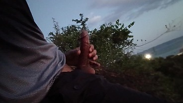RISKY PUBLIC MASTURBATION, I can't resist orgasm and I cum hard
