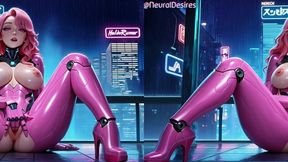 cyberpunk temptress (side-by-side vr) ~ ai-generated