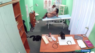 Doctor spunks over MILF patients body after a hardcore fuck in his clinic - Fake Hospital