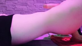 Femboy fucks white cock
