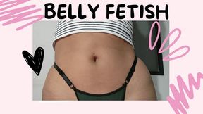 Belly fetish: cute teasing