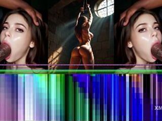Ai ballsy lady savors vehement romp in provocative Generated cg generated animation compilation