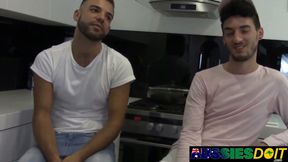 Horny Australians Xavier and Lewis Please Each Others Cocks