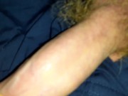 Beating my little hard cock over vid of sexy motherfucker with tiny dick