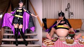 * 854x480p * Bat Babe Belly Expansion *Full Version* -Mov