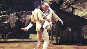 pecorine gets a creampie orgasm - princess connect re-dive