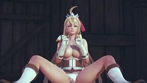 pecorine gets a creampie orgasm - princess connect re-dive