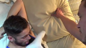 The slut twink David Lucas used raw by Maxime Furri and sneaker humiliation