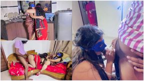 Step daughter Shruti With stepmom Nadiya hardcore  fucking step by step threesome sex Hindi Audio