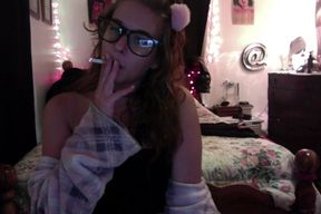 Cute Bored Smoking