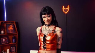 Goth babe is ready for some serious manhandling