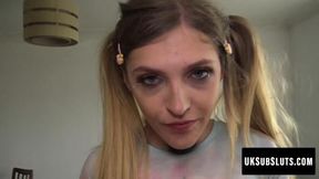UKSubSluts com - Rhiannon Ryder's skinny teens' intense control
