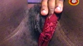 Ebony Mature Babe Fingers Her Prolapsed Asshole Wide Open