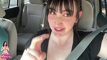 Almost Caught Having Risky Public Car Sex