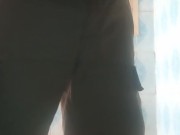 Pre-cum and hands-free pissing