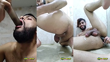 Playing With A Black Dildo Until I Cum In An Intense Prostate Orgasm