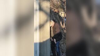 Caught Urinating at Truckstop