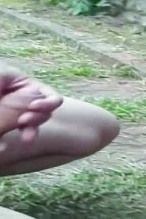 Ladyboy Fucks New Boyfriend Outdoors for the First Time Anal