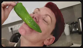 Inked Granny Gia R's Green Pepper Fling - 1080p HD